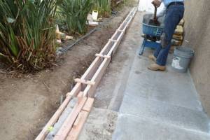 Corrections to existing footing - including rebar installation