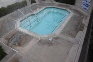Jacuzzi deck prior to application